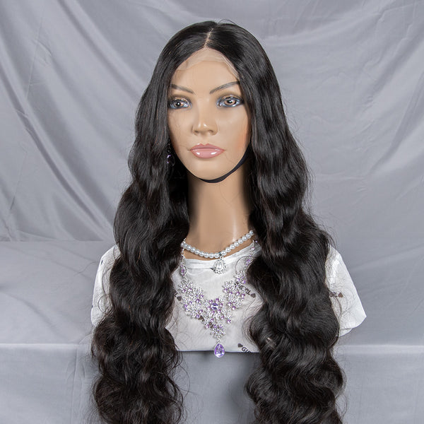 Body Wave Brazilian 5x5 Transparent Closure Wig Pre-plucked Glueless Virgin human Hair
