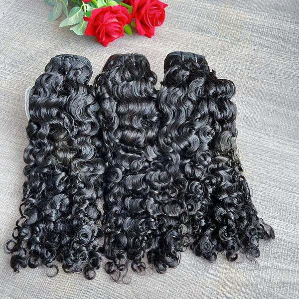 Original Raw Burmese Curly Bundles Human Hair Weave Extensions Natural Color Cuticle Aligned Hair Wholesale Bundle Deals
