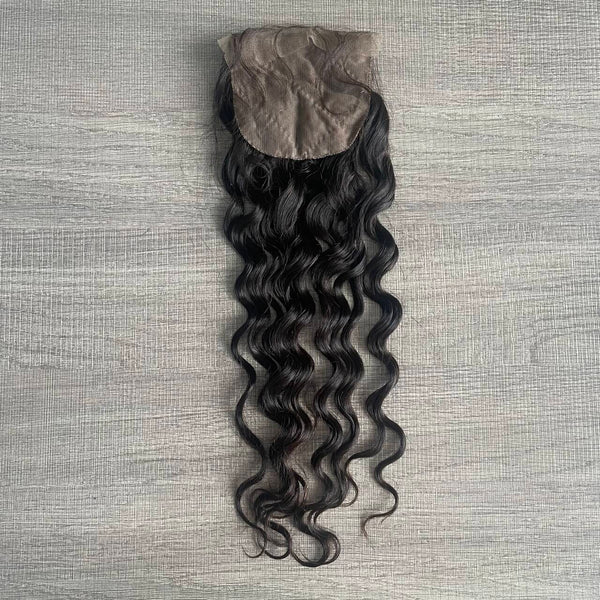 4x4 Deep Wave Silk Base Closure 100% Human Hair