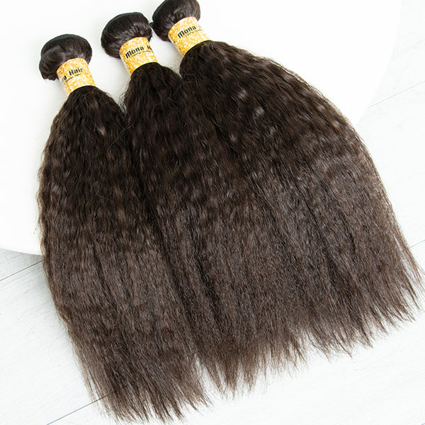 1pcs 100g Natural Human Hair Bundles Cuticle Aligned Virgin Hair Kinky Straight Quick Weave Hair Extensions